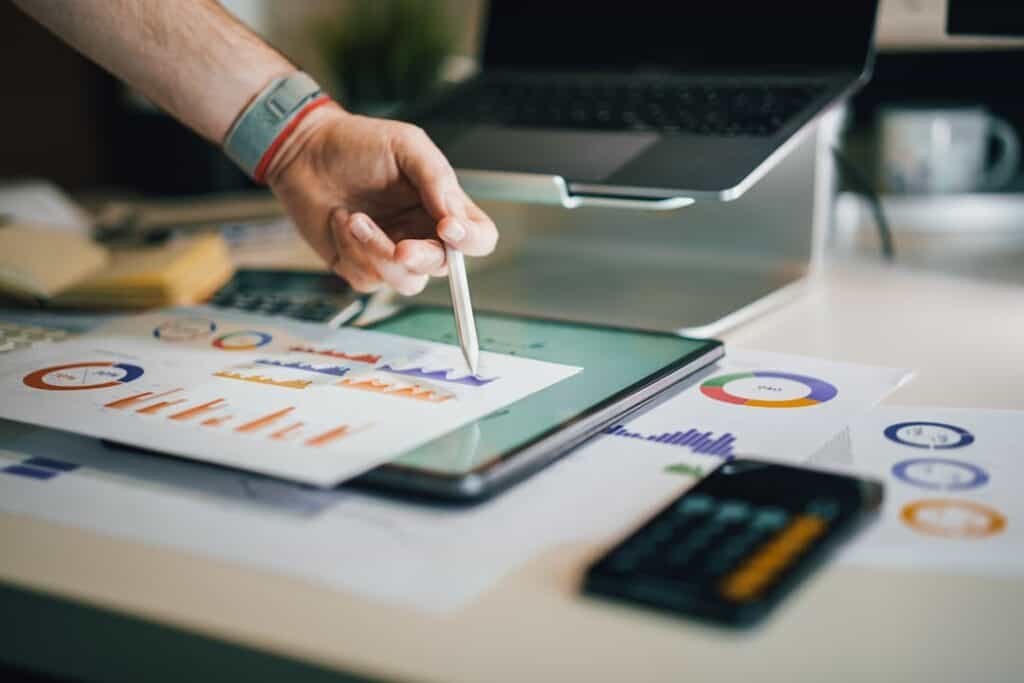 Data growth chart used for conversion rate optimization