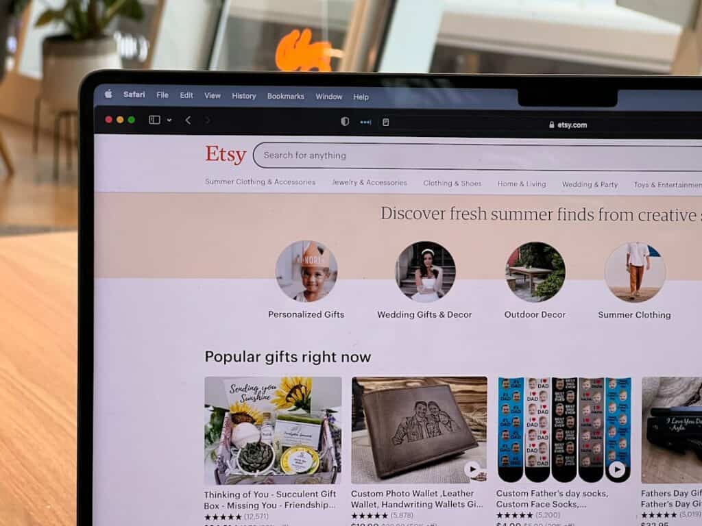 Product photography setup for online shopping
